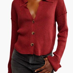 Ella /button-Up Sweater